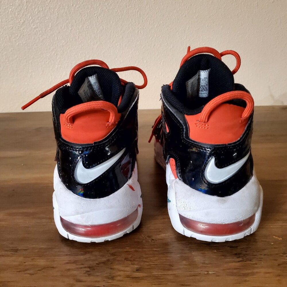 Nike Air More Uptempo Red Black Basketball Shoes 6Y - Picture 11 of 14